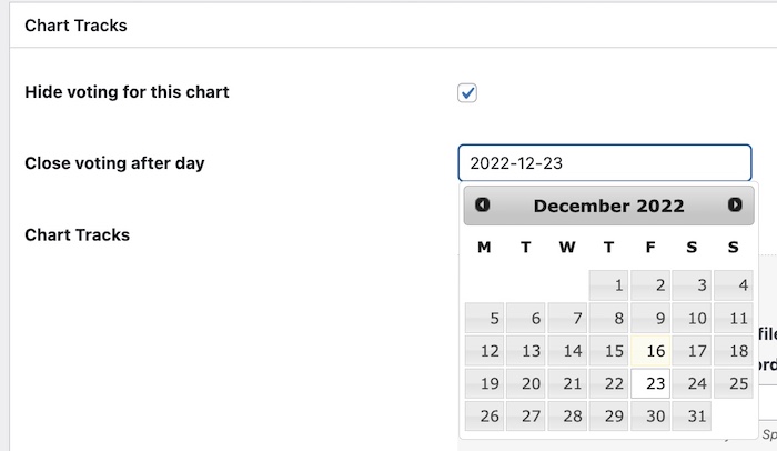 vote disable date