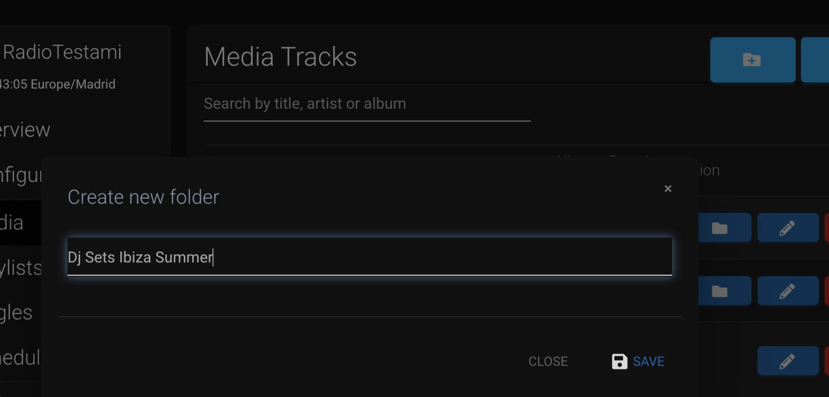 08 create folder in your media archive for auto dj in your radio stream