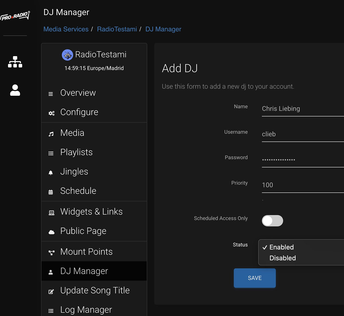 16 dj manager radio streaming panel web radio