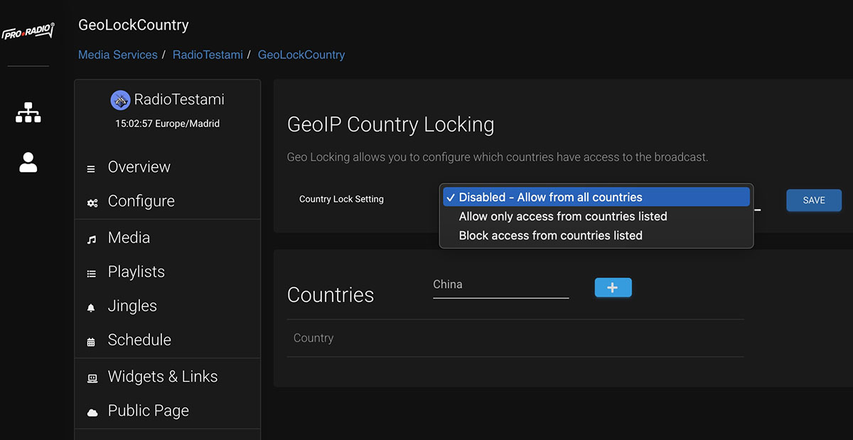 18 countrly locking streaming radio station online pro radio media cp