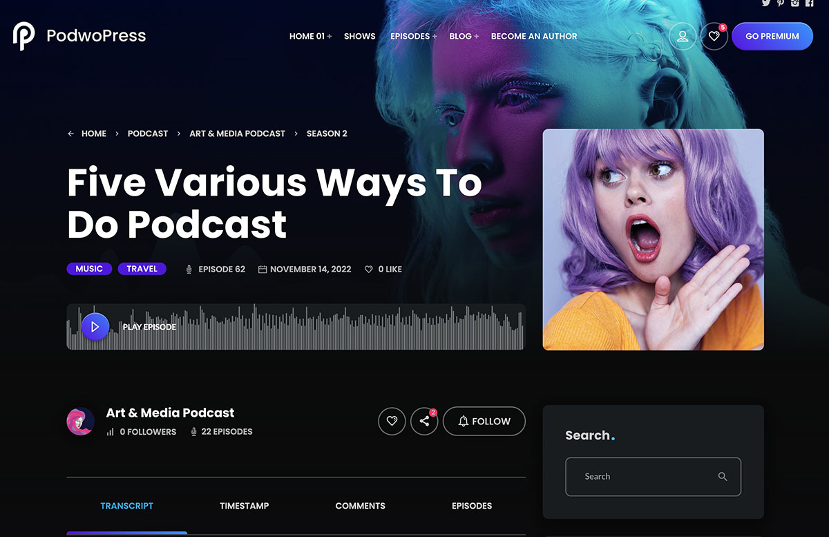 free podcast eppisode example
